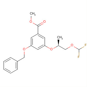 Benzoic acid,3-[(1S)-2-(difluoromethoxy)-1-methylethoxy]-5-(phenylmethoxy)-, methylester