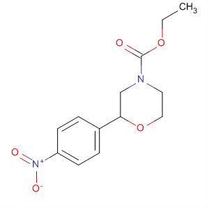 4-Morpholinecarboxylic acid, 2-(4-nitrophenyl)-, ethyl ester, (2R)-