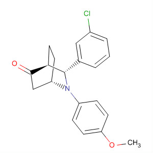 2-Azabicyclo[2.2.2]octan-5-one,3-(3-chlorophenyl)-2-(4-methoxyphenyl)-, (1S,3R,4S)-