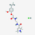 N-[2-[[2-[2-methoxy-4-[(e)-prop-1-enyl]phenoxy]acetyl]amino]ethyl]-2,2,5,5-tetramethyl-1h-pyrrole-3-carboxamide;hydrochloride