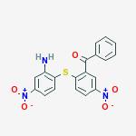 [2-[(2-amino-4-nitrophenyl)thio]-5-nitrophenyl] phenyl ketone