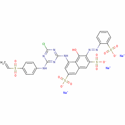 5-[[4-chloro-6-[[4-(vinylsulphonyl)phenyl]amino]-1,3,5-triazin-2-yl]amino]-4-hydroxy-3-[(2-sulphophenyl)azo]naphthalene-2,7-disulphonic acid, sodium salt
