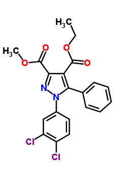 4-ethyl 3-methyl 1-(3,4-dichlorophenyl)-5-phenyl-1H-pyrazole-3,4-dicarboxylate