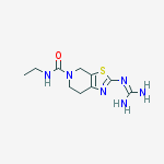 2-[(diaminomethylidene)amino]-N-ethyl-6,7-dihydro[1,3]thiazolo[5,4-c]pyridine-5(4H)-carboxamide