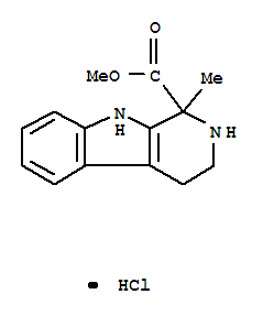 1H-Pyrido(3,4-b)indole-1-carboxylic acid, 2,3,4,9-tetrahydro-1-methyl-, methyl ester, monohydrochloride
