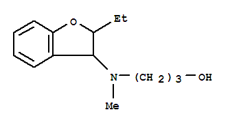 3-[(2-ethyl-2,3-dihydro-1-benzofuran-3-yl)(methyl)amino]propan-1-ol molecular structure