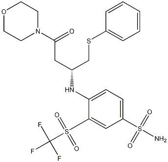 4-[[(1R)-3-(4-Morpholinyl)-3-oxo-1-[(phenylthio)methyl]propyl]amino]-3-trifluoromethylsulfonyl-benzenesulfonamide
