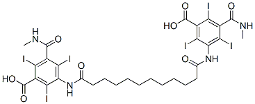 5,5-(1,12-Dioxododecane-1,12-diyldiimino)bis[2,4,6-triiodo-3-(methylcarbamoyl)benzoic acid]