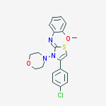 4-(4-chlorophenyl)-n-(2-methoxyphenyl)-3-morpholin-4-yl-1,3-thiazol-2-imine