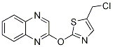 2-(5-ChloroMethyl-thiazol-2-yloxy)-quinoxaline, 98+% C12H8ClN3OS, MW: 277.73 molecular structure