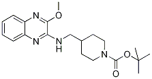4-[(3-Methoxy-quinoxalin-2-ylaMino)-Methyl]-piperidine-1-carboxylic acid tert-butyl ester, 98+% C20H28N4O3, MW: 372.47 molecular structure