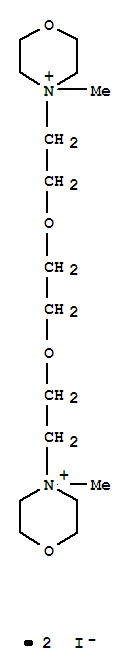 4,4'-[ethane-1,2-diylbis(oxyethane-2,1-diyl)]bis(4-methylmorpholin-4-ium) diiodide