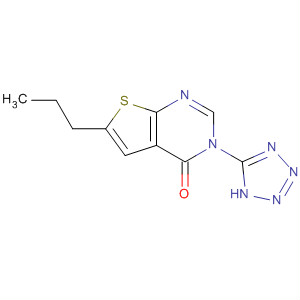 Thieno[2,3-d]pyrimidin-4(3H)-one, 6-propyl-3-(1H-tetrazol-5-yl)- molecular structure