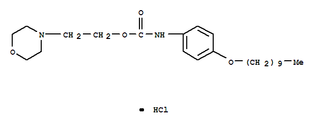 2-morpholin-4-ylethyl [4-(decyloxy)phenyl]carbamate hydrochloride