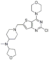 1-((2-Chloro-4-morpholinothieno[3,2-d]pyrimidin-6-yl)methyl)-N-methyl-N-(tetrahydrofuran-3-yl)piperidin-4-amine