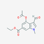 Ethyl 4-acetoxy-3-formyl-1-methyl-1H-indole-6-carboxylate