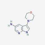 1H-Pyrrolo[2,3-b]pyridin-5-amine, 3-(4-morpholinyl)-