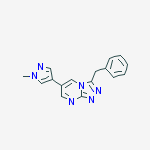 3-benzyl-6-(1-methyl-1H-pyrazol-4-yl)-[1,2,4]triazolo[4,3-a]pyrimidine