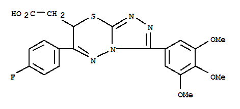 [6-(4-fluorophenyl)-3-(3,4,5-trimethoxyphenyl)-7H-[1,2,4]triazolo[3,4-b][1,3,4]thiadiazin-7-yl]acetic acid