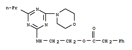 2-[(4-morpholin-4-yl-6-propyl-1,3,5-triazin-2-yl)amino]ethyl phenylacetate