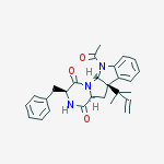 (3S,5aR,10bR,11aS)-6-acetyl-3-benzyl-10b-(1,1-dimethylprop-2-en-1-yl)-6,10b,11,11a-tetrahydro-2H-pyrazino[1',2':1,5]pyrrolo[2,3-b]indole-1,4(3H,5aH)-dione