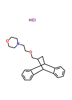 4-[2-(9,10-dihydro-9,10-ethanoanthracen-11-ylmethoxy)ethyl]morpholine hydrochloride (1:1)