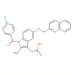 1H-Indole-3-acetic acid,1-(4-chlorobenzoyl)-2-methyl-5-(2-quinolinylmethoxy)-