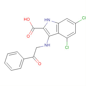 1H-Indole-2-carboxylic acid, 3-(benzoylmethylamino)-4,6-dichloro-