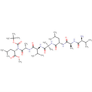 L-Leucine,N-[(1,1-dimethylethoxy)carbonyl]-L-valyl-L-alanyl-L-leucyl-2-methylalanyl-L-valyl-L-alanyl-, methyl ester