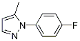 1-(4-fluorophenyl)-5-Methyl-1H-pyrazole molecular structure