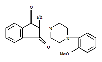 2-[4-(2-methoxyphenyl)piperazin-1-yl]-2-phenyl-1H-indene-1,3(2H)-dione molecular structure