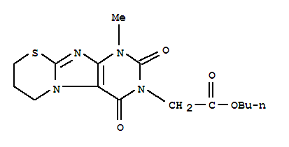 6H-(1,3)Thiazino(2,3-f)purine-3(2H)-acetic acid, 1,4,7,8-tetrahydro-2,4-dioxo-1-methyl-, butyl ester