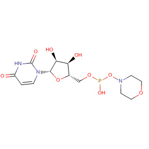 Uridine, 5'-O-[hydroxy(4-morpholinyloxy)phosphinyl]-