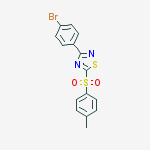 1,2,4-Thiadiazole, 3-(4-bromophenyl)-5-[(4-methylphenyl)sulfonyl]-