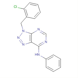 3H-1,2,3-Triazolo[4,5-d]pyrimidin-7-amine,3-[(2-chlorophenyl)methyl]-N-phenyl-