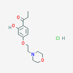 1-{2-hydroxy-4-[2-(morpholin-4-yl)ethoxy]phenyl}propan-1-one hydrochloride (1:1)