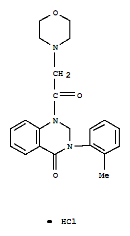 3-(2-methylphenyl)-1-(morpholin-4-ylacetyl)-2,3-dihydroquinazolin-4(1H)-one hydrochloride (1:1)