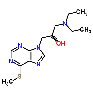 .alpha.-[[Diethylamino]methyl]-6-[methylthio]-9H-purine-9-ethanol