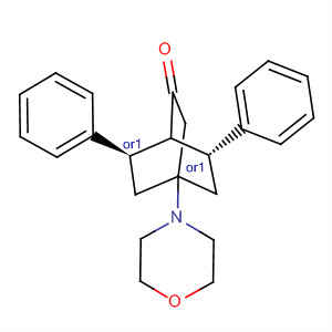 Bicyclo[2.2.2]octanone, 4-(4-morpholinyl)-6,7-diphenyl-, (6R,7R)-rel-