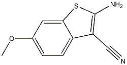 2-amino-6-methoxybenzo[b]thiophene-3-carbonitrile molecular structure