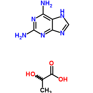 2-hydroxypropanoic acid - 7H-purine-2,6-diamine (1:1)