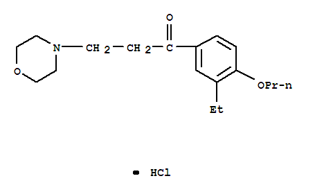 1-(3-ethyl-4-propoxyphenyl)-3-(morpholin-4-yl)propan-1-one hydrochloride (1:1)