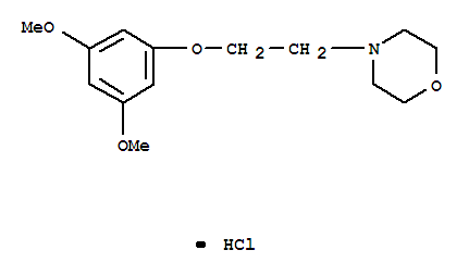 4-[2-(3,5-dimethoxyphenoxy)ethyl]morpholine hydrochloride (1:1)