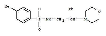 4-[(1R)-2-{[(4-methylphenyl)sulfonyl]amino}-1-phenylethyl]morpholin-4-ium
