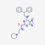 9H-PURINE-2-CARBOXAMIDE, 6-[(2,2-DIPHENYLETHYL)AMINO]-N-[2-(1-PIPERIDINYL)ETHYL]-