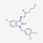 5-chloro-1-(3,4-dichlorobenzyl)-1H-indole-2,3-dione 3-[O-(4-chlorobutanoyl)oxime]