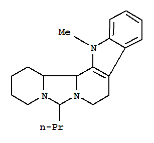 2H,6H-Pyrido(1'',2'':3',4')imidazo(1',5':1,2)pyrido(3,4-b)indole, 1,3,4,8,9,14,14b,14c-octahydro-14-methyl-6-propyl-