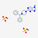 2-(4-DIBENZYL-(PIPERAZIN-1-YL))-9H-PURINE DIMETHANESULFONATE