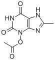 1H-Purine-2,6-dione, 3,7-dihydro-3-(acetyloxy)-8-methyl-