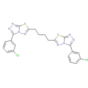1,2,4-Triazolo[3,4-b][1,3,4]thiadiazole,6,6'-(1,4-butanediyl)bis[3-(3-chlorophenyl)-